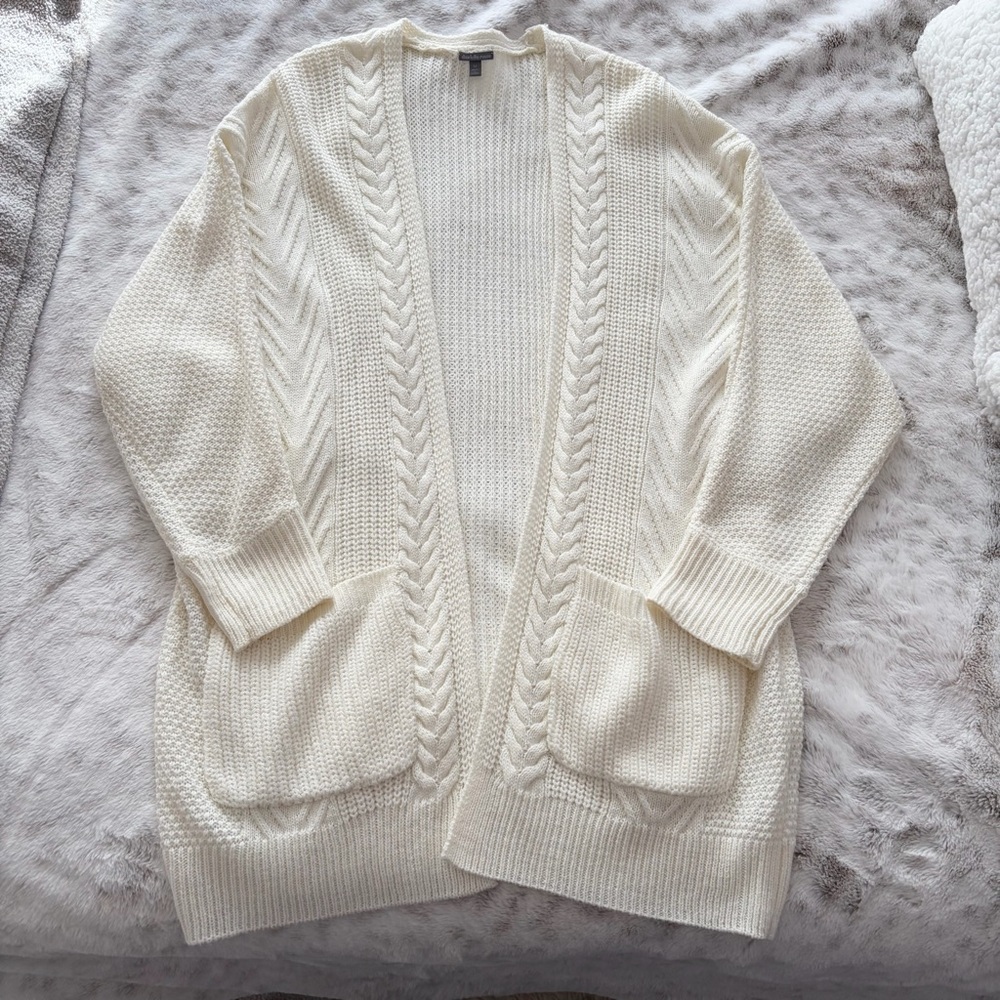 Off-White Cable Knit Cardigan